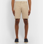 Loro Piana - Slim-Fit Stretch-Cotton Shorts - Neutrals