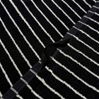 Tekla Fabrics Organic Terry Bath Towel in Black Stripes