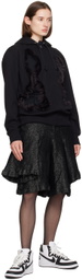 Comme des Garçons Homme Plus Black Cutout Hoodie