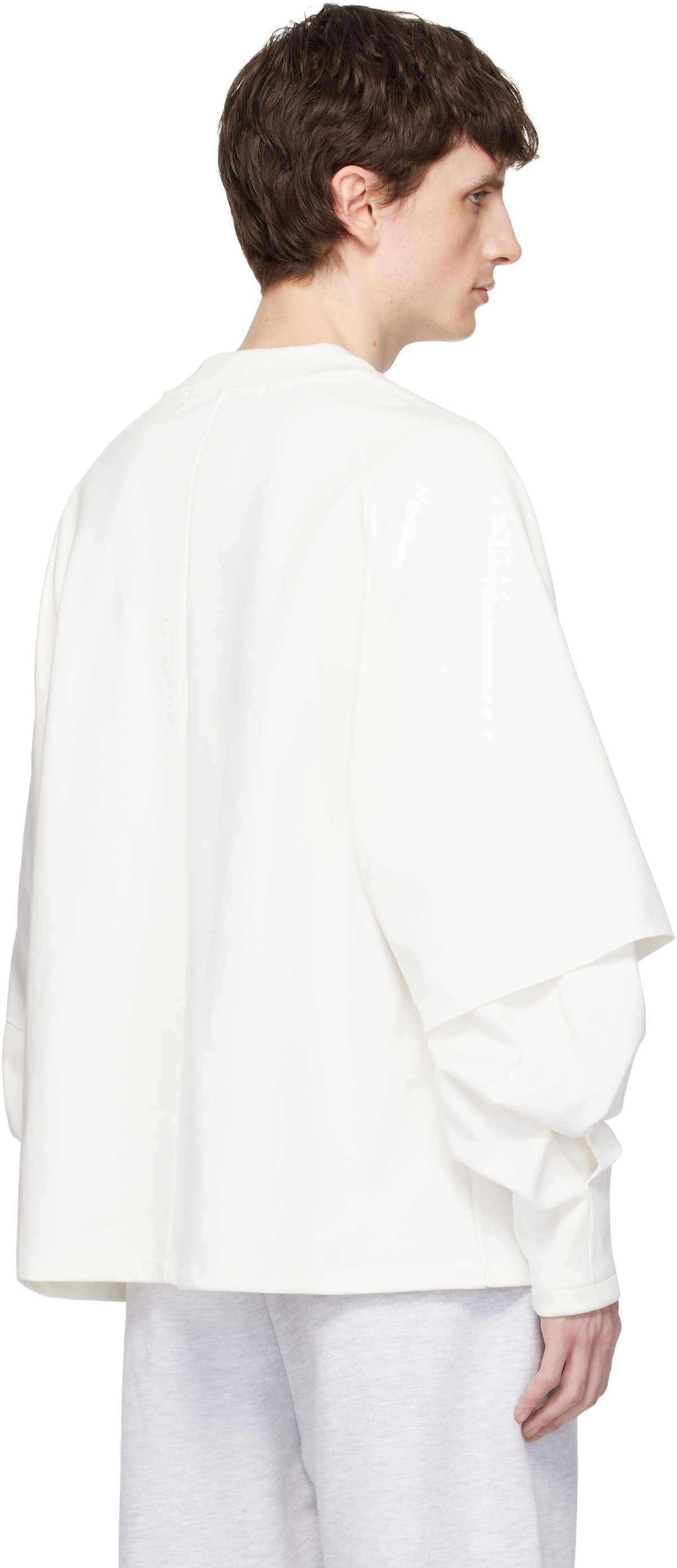 Seventh Off-White Raglan Layered Longsleeve T-shirt