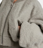 Rick Owens Secchia alpaca and wool-blend bomber jacket