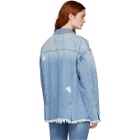 SJYP Blue Denim Cut-Off Jacket