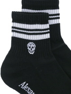 Alexander Mcqueen Stripe Skull Sport Socks