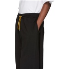 Pyer Moss Black Side Wave Double Layered Shorts