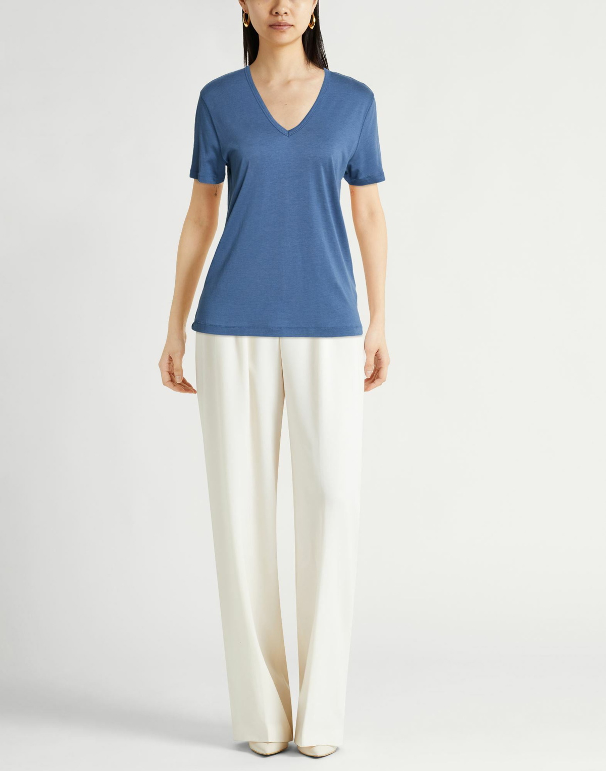 Majestic Filatures Womens T-shirt Slate in Blue