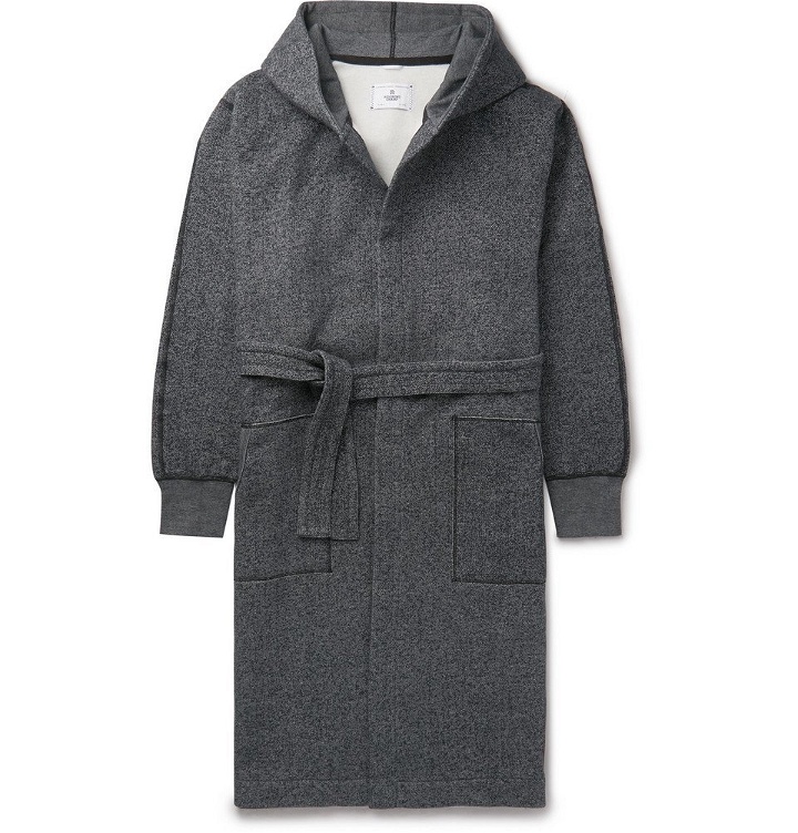 Photo: Reigning Champ - Fleece-Back Cotton-Jersey Hooded Robe - Men - Gray