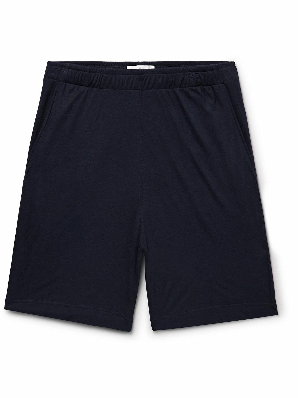 Mr P. - Modal-Jersey Pyjama Shorts - Blue