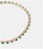 Stone and Strand Emerald Ace 14kt gold tennis bracelet with emeralds