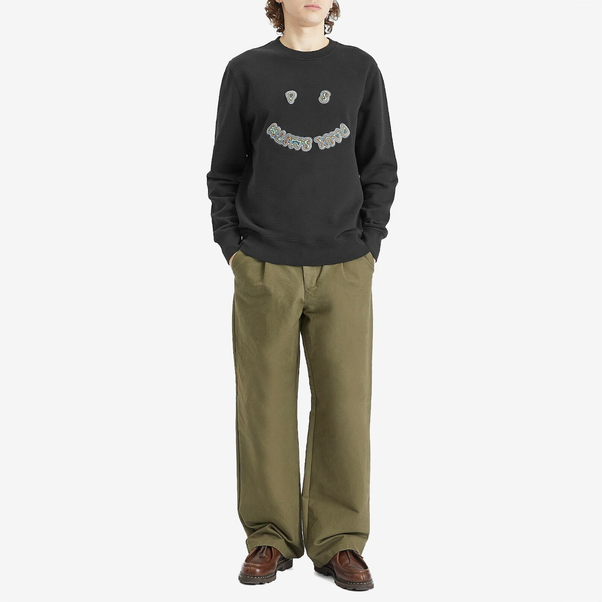 Paul Smith Men's PS Happy Sweatshirt in Black