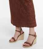 Gianvito Rossi - Leather espadrille wedges