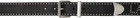 Palm Angels Black Studs Leather Belt