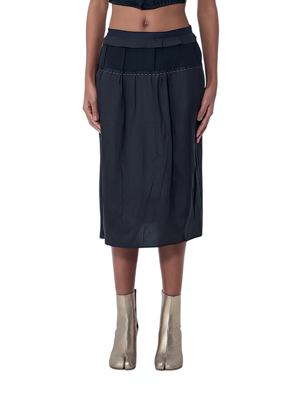 Photo: Maison Margiela Topstitching Midi Skirt