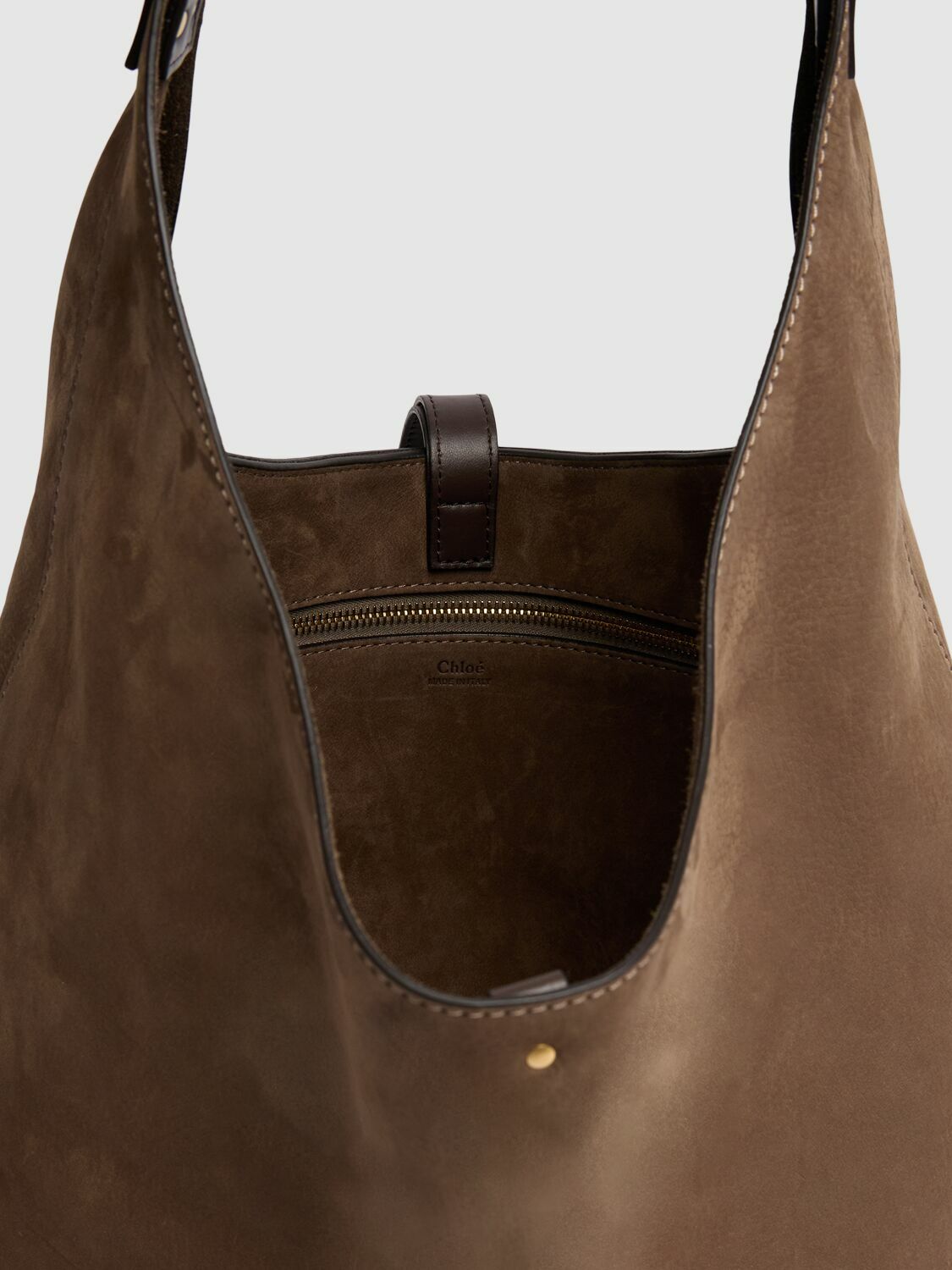 CHLOÉ Marcie Nubuck Leather Tote Bag