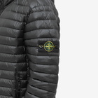 Stone Island Men's Lightweight Hooded Down Jacket in Black