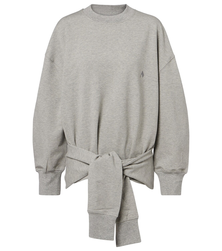 Photo: The Attico Oversized draped cotton-blend sweatshirt
