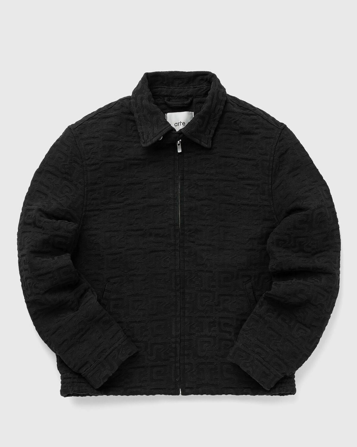 Arte Antwerp Jacquard Abstract Arte Jacket Black Overshirts Arte