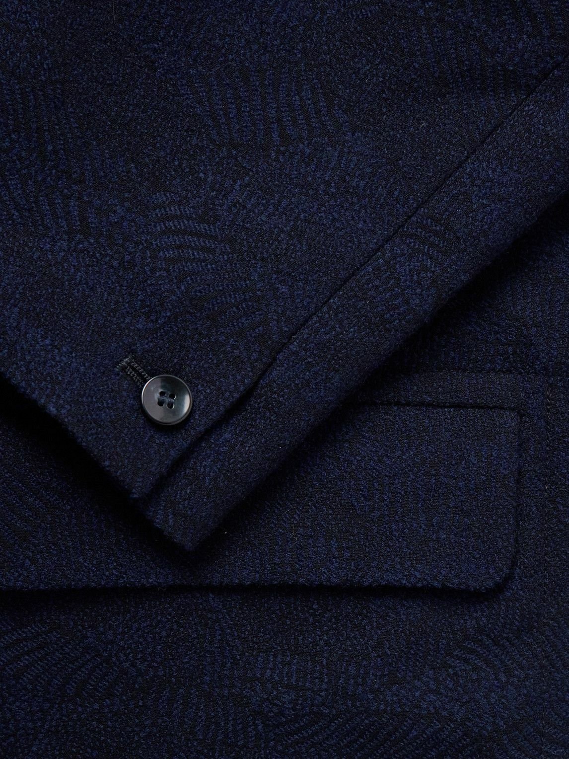 Blue Blue Japan - Cotton and Wool-Blend Jacquard Suit Jacket