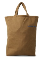 Logo Embroidered Tote Bag in Khaki