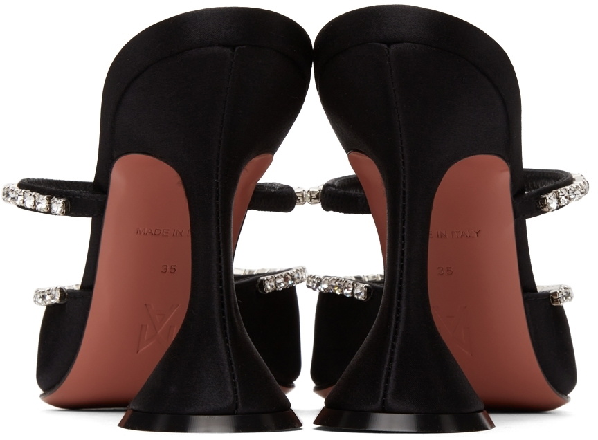 Amina Muaddi Black Gilda Mule Heels