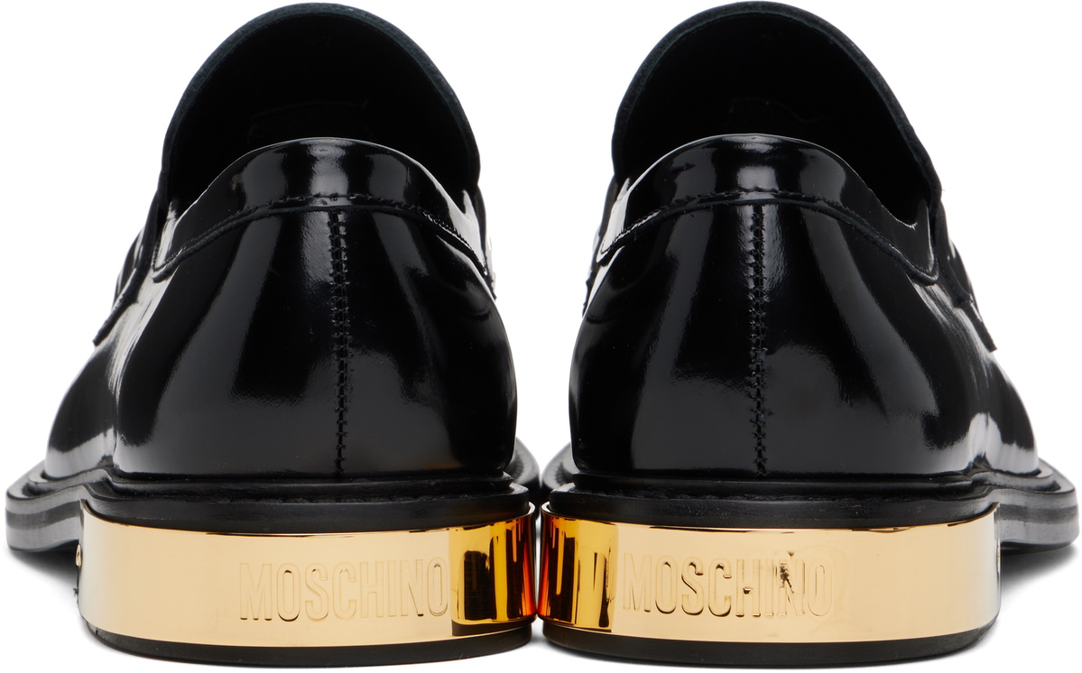 Moschino Black College Loafers