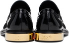 Moschino Black College Loafers