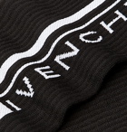 Givenchy - Logo-Intarsia Stretch Cotton-Blend Socks - Black