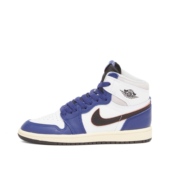 Photo: Air Jordan 1 Retro HIGH OG RMST PS in White/Grey/Blue