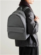Christian Louboutin - Zip N Flap Logo-Jacquard Cotton-Canvas Backpack