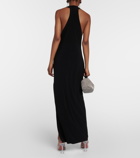 Norma Kamali Neeta jersey maxi dress