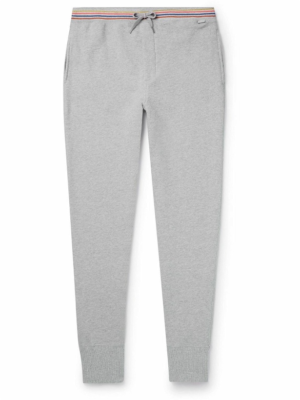 Photo: Paul Smith - Tapered Cotton-Jersey Sweatpants - Gray