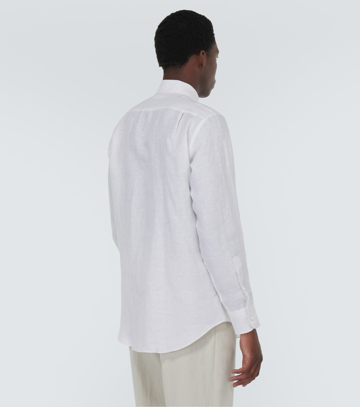 Loro Piana André striped linen shirt