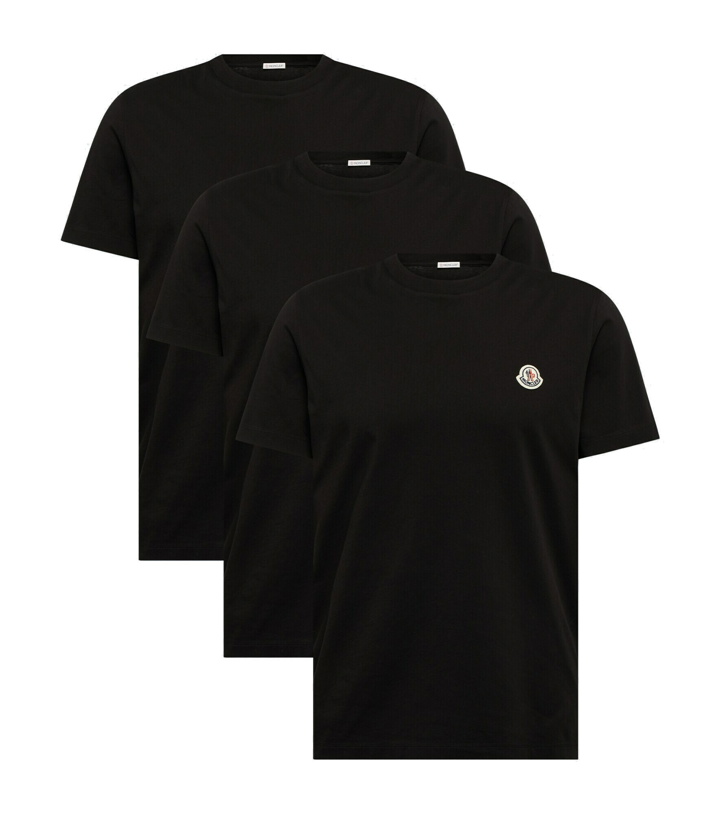 Photo: Moncler - Set of three cotton T-shirt