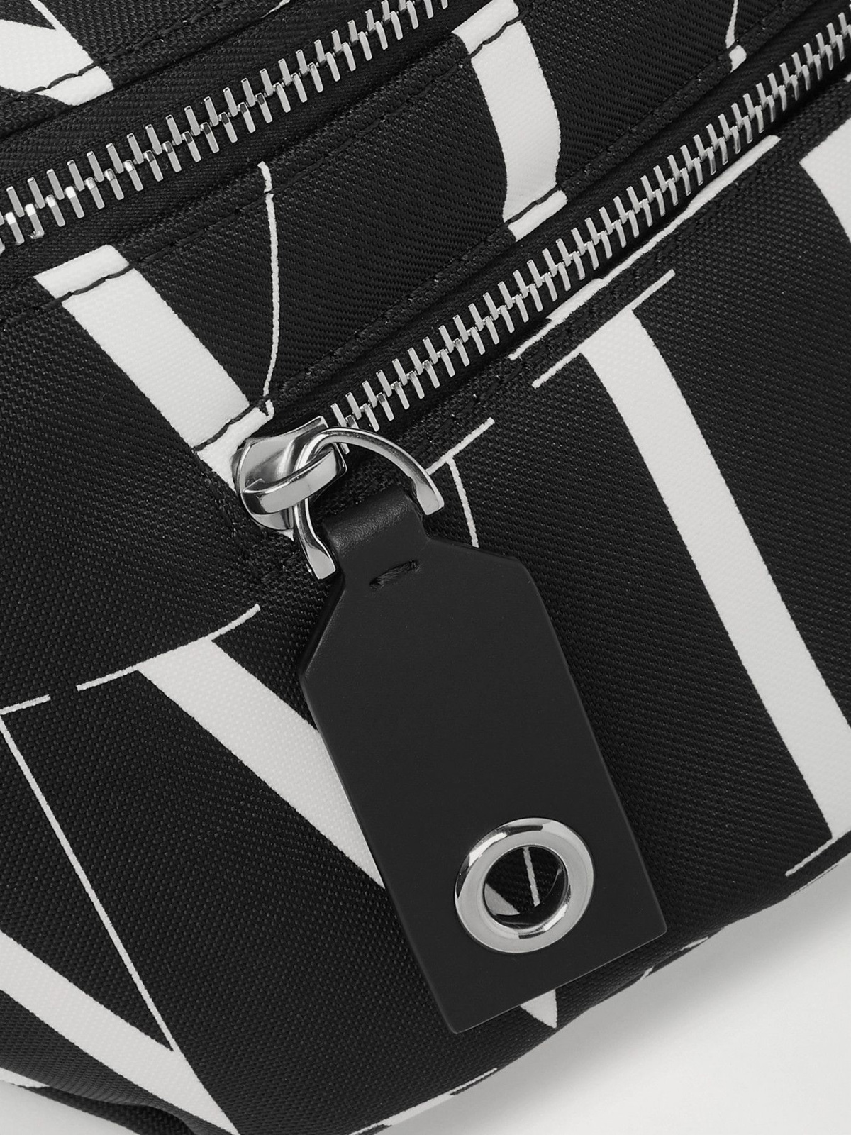 Valentino Garavani Men's Vltn Nylon Travel Bag - Black White