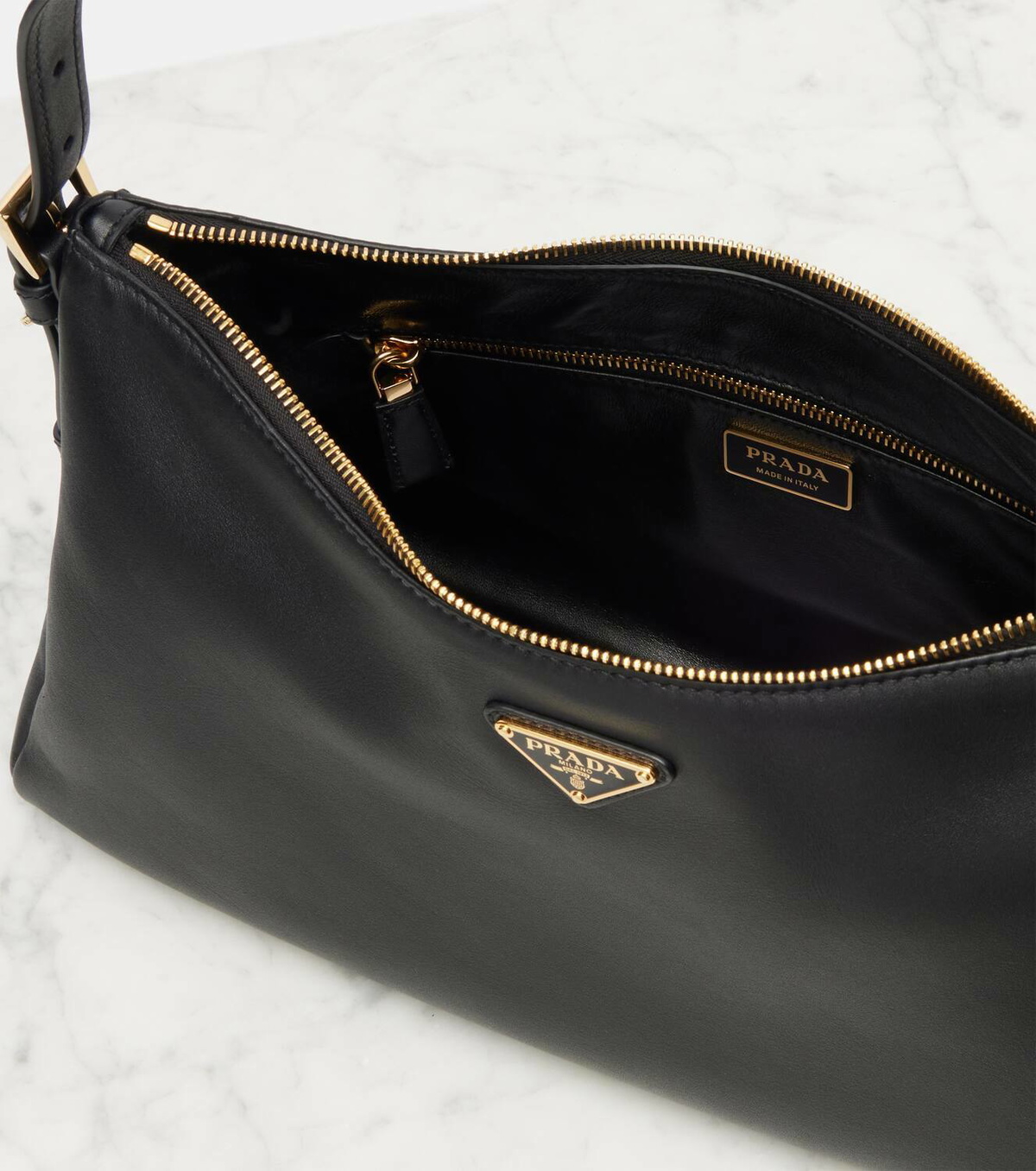 Prada Prada Aimée Large leather shoulder bag Prada