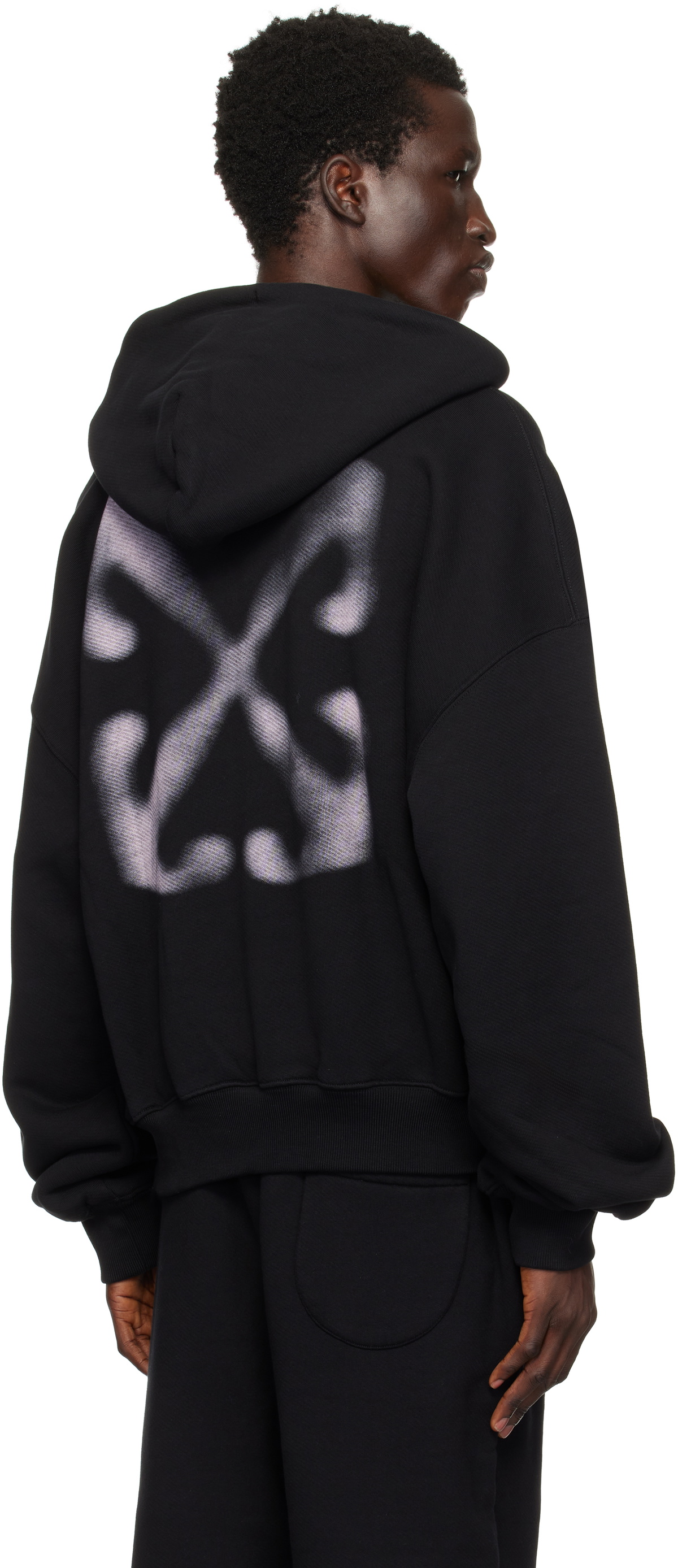 Off-White Black Vanish Arrow Over Hoodie Off-White