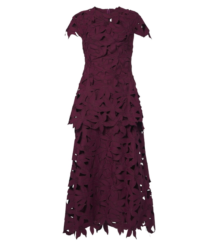 Photo: Simkhai Neve floral guipure lace cocktail dress