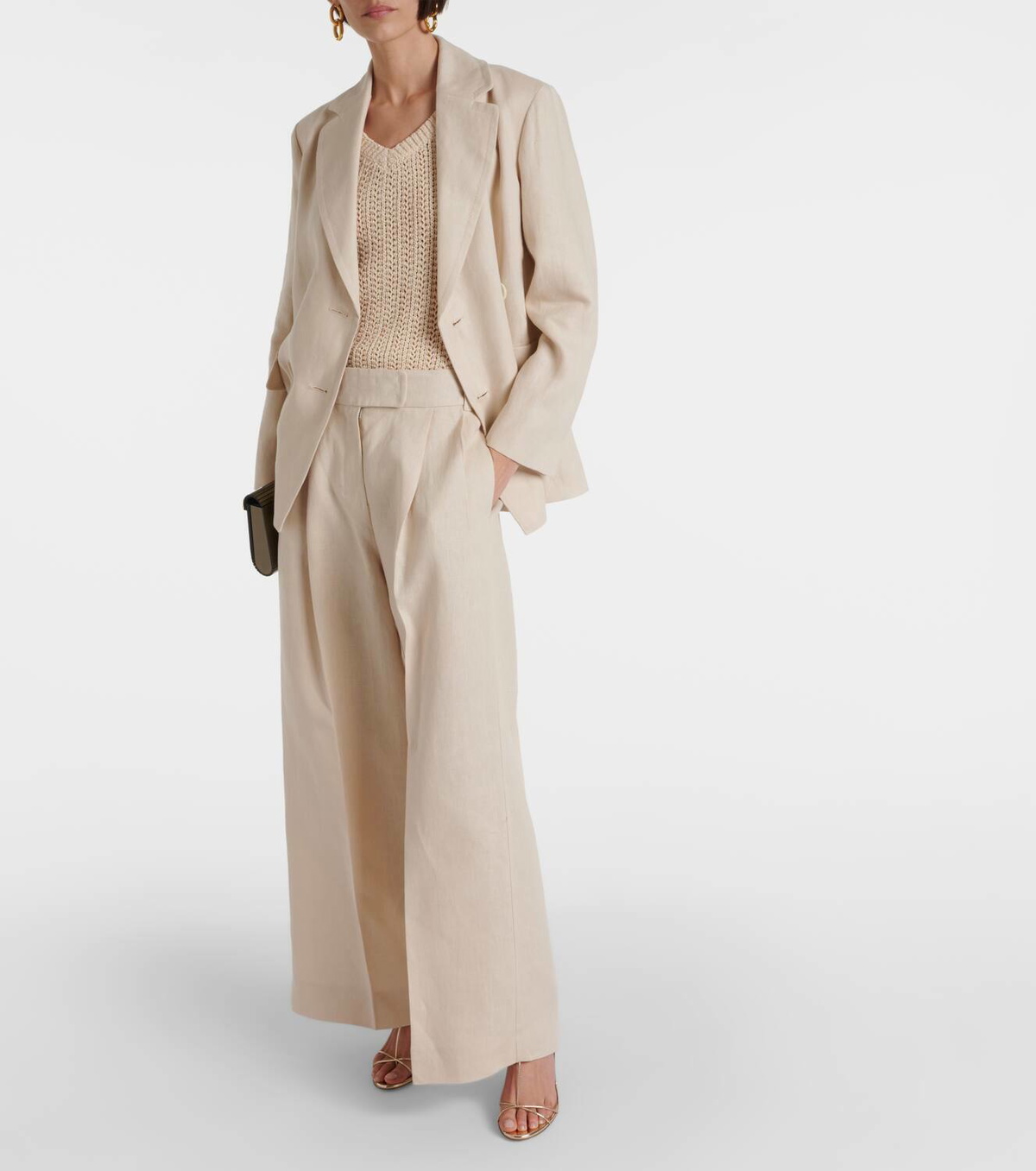 S Max Mara Lira linen wide-leg pants S Max Mara