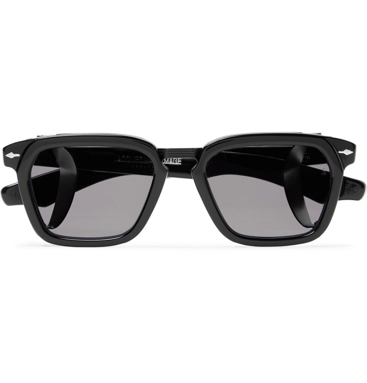 Photo: Jacques Marie Mage - Borodino Square-Frame Acetate and Titanium Sunglasses - Black