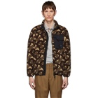 Burberry Brown Fleece Monogram Jacquard Jacket