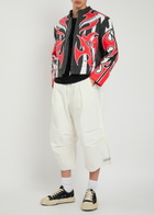 Warren Lotas Plastisol Puff Printed Armor Canvas Jacket Black Red
