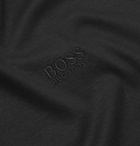 Hugo Boss - Contrast-Tipped Cotton-Jersey Polo Shirt - Men - Black