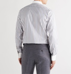 Kingsman - Turnbull & Asser Slim-Fit Penny-Collar Striped Herringbone Cotton Shirt - Multi