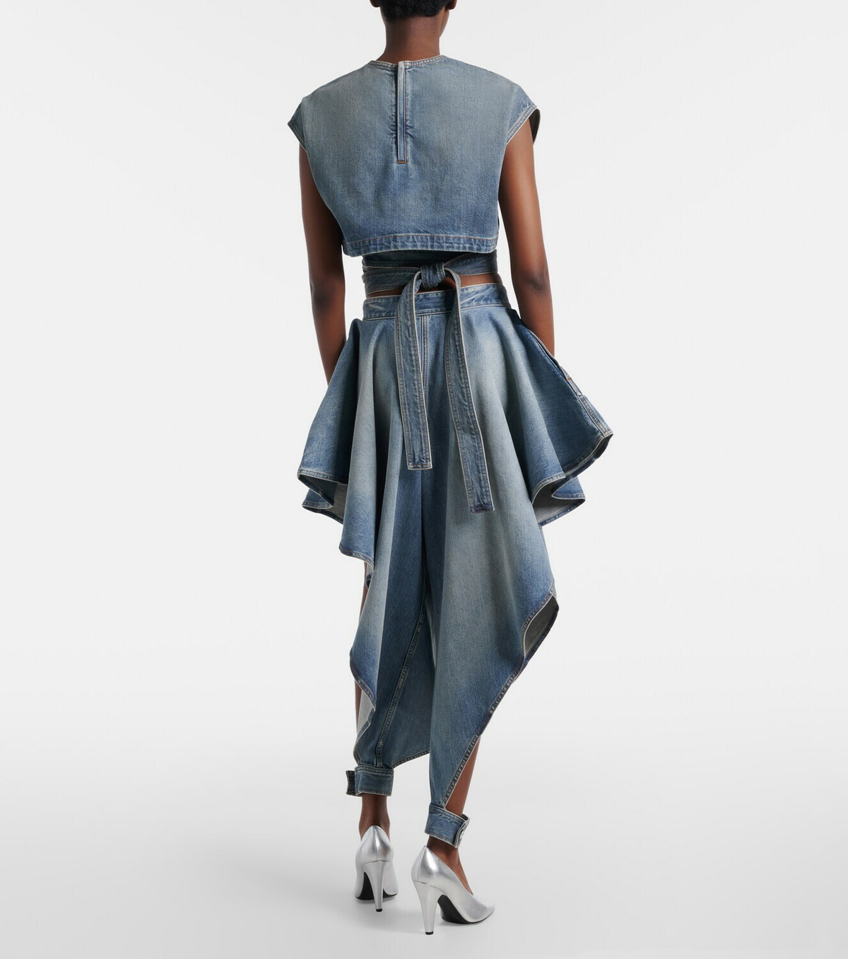 Alaïa Draped tapered jeans