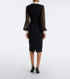 Safiyaa Crêpe cocktail dress
