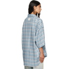 Acne Studios Blue Checked Flannel Shirt
