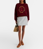 Gucci Logo embroidered cotton sweatshirt