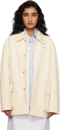 Dunst Off-White Cotton Chore Jacket