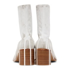 Maison Margiela Off-White Bianchetto Mid Heel Tabi Boots