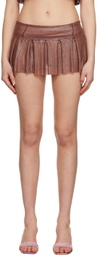 Poster Girl Brown Queenie Miniskirt