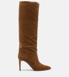 Paris Texas Stiletto suede knee-high boots